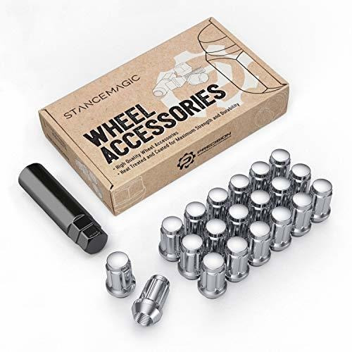 20pcs Spline Drive Lug Nuts - 1/2x20 Threads - 1.4 Inch Leng