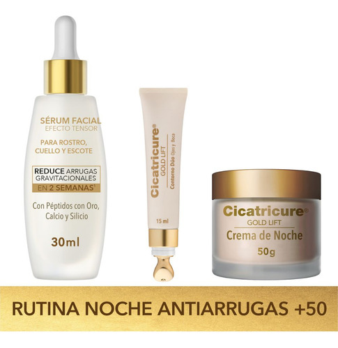 Cicatricure Kit Rutina Noche Antiarrugas +50 3 Unid