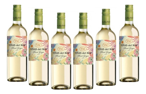 Vinho Chileno Viñas Del Mar Pinot Grigio / Cx 6 Un.