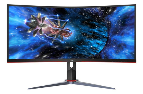 Aoc Cu34g2x 34  Monitor Juego Inmersivo Marco De  Ultrawide