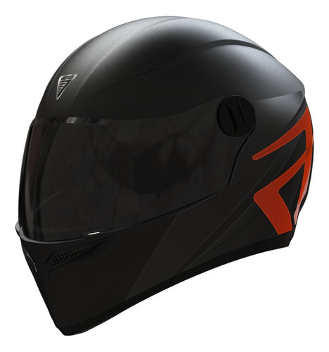 Casco Moto Integral V50 Infinity Noct Naranja Talle S Cuo