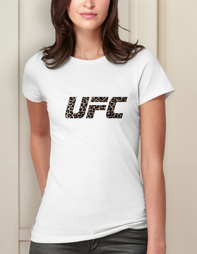 Polera Estampada Ufc Animal Print Moda Mujer