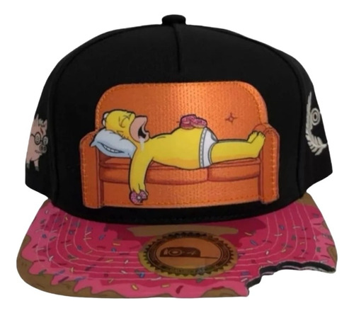 Snap Gorra De Homero Simpson En El Sofá Visera Plana Unisex 