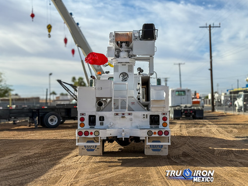 Grua Barrena 1999 International 4700 Con Terex De 11.72 Ton