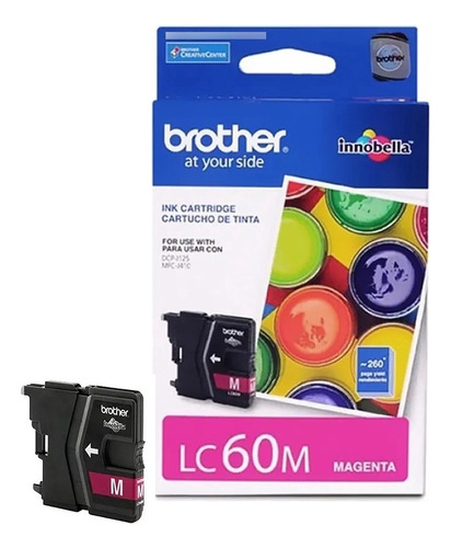 Cartucho Brother Lc60m Mfc-j410 Dcp-140 Dcp-j125 Magenta