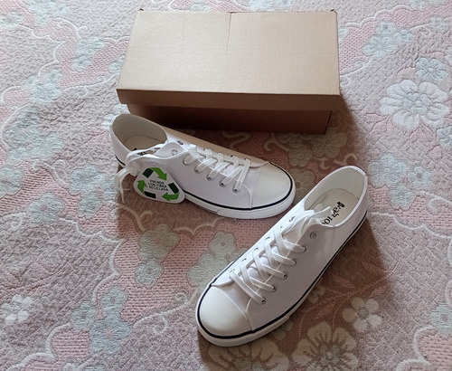 Tenis Blancos Médico Hospital Enfermero Snekers Talla 28