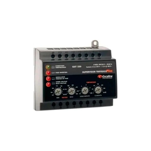 Supervisor Trifásico Plus 220v Sistema Electrico Exceline