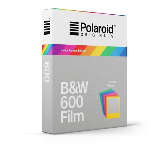 Rollo Polaroid 600 B&n Blanco Y Negro Borde Color Fuerte