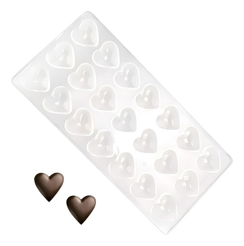 Molde Chocolate Acrilico Moldes De Chocolate Molde Corazón