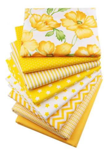 Hanjunzhao Paquetes De Tela Yellow Fat Quarters De 18 X 22 P