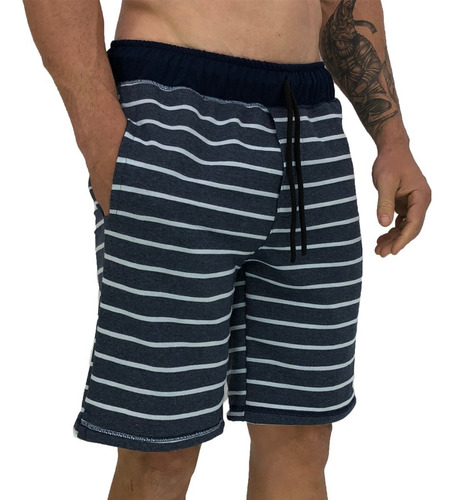Imagem 3 de 6 de Kit 2 Bermudas Masculina Moletom Short Original Nacional Fit