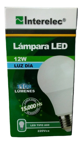 Lampara Led 12w 13w E27 Pack X 50u Fria 220 15000h Interelec