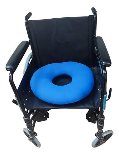 Kit Almohadas Silla De Ruedas Dona Ortopedica Extra Grande Color Azul