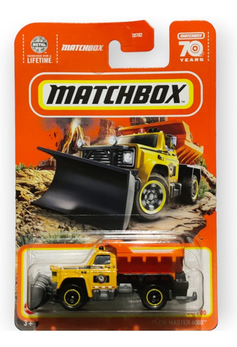 Matchbox Camión De Volteo Quitanieve Plow Master 6000 