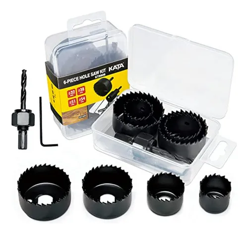 Kit De 6 Sierras De Corona 1-1/4 A 2-1/8 En Estuche Con Ma