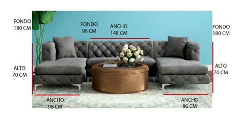 Sala Kristal Suede Gris Sofa Sillon Mueble Pieza Sala | Meses sin intereses