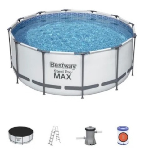 Piscina Pvc Estructural Bestway 16.015 Lts C/ Bomba Y Filtro