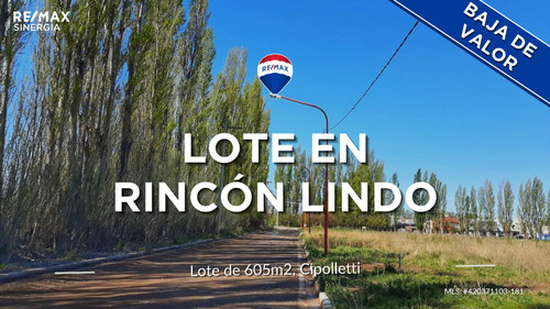 Venta Terreno En Rincon Lindo, Cipolletti