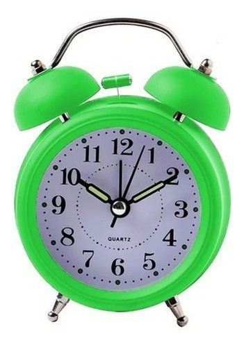 Reloj Despertador Antiguo Metalico Doble Campana Colores