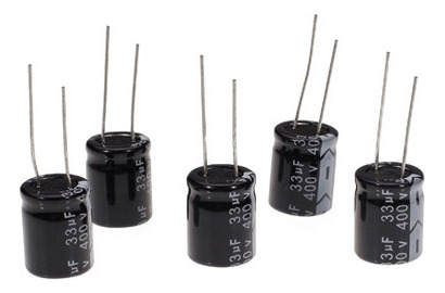 Condensador Electrolítico De Aluminio 10pcs 33uf 400v +