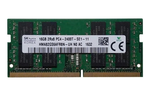 Memória Notebook 16gb Ddr4 2400 Mhz Hynix Hma82gs6afr8n-uh