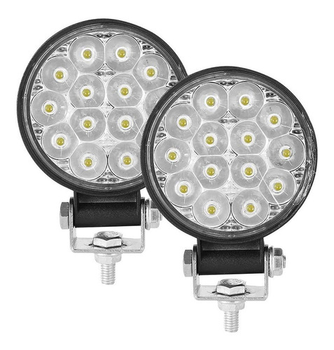 Movflax Barra Luz Led Redonda In Unidad Lm Para Camion Barco