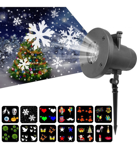 Luces Navideñas Al Aire Libre Proyector Láser 12types Lámpar