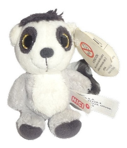 Peluche Llavero Lemur 9 Cm Usado 