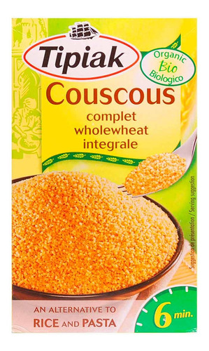 Cous Cous Tipiak Biológico Orgánico 400g