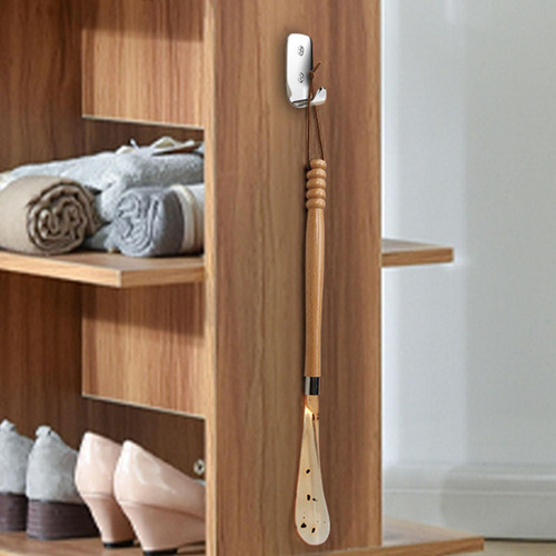 Calzador De Madera Con Mango Largo Y Asistencia Para El