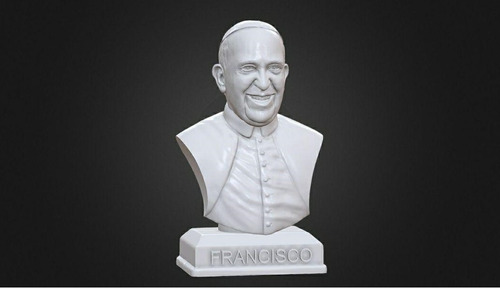 Busto Papa Francisco Archivo Stl Para Impresion 3d 