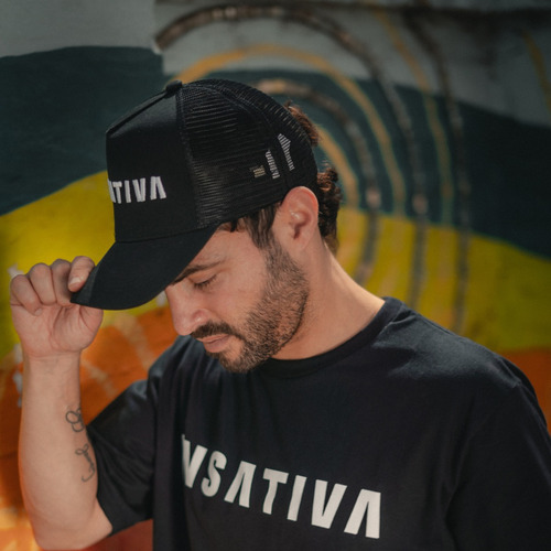Gorra Insativa Visera Curva Logo Blanco