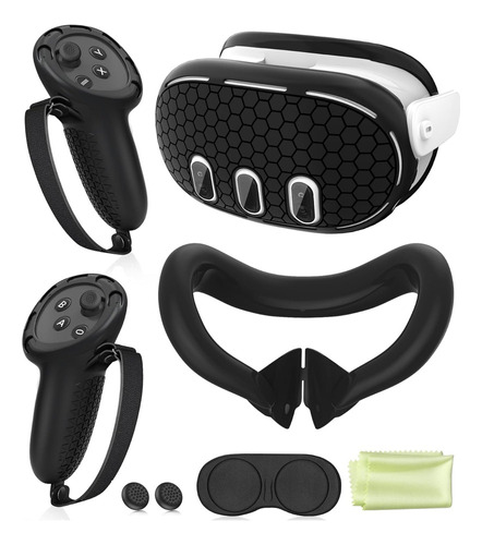 Kit Accesorios Funda Facial Control Puños Para Meta Quest 3