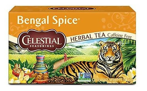 Té Herbal - Tea, Bengal Spice, 20 Count Box (pack De 3).