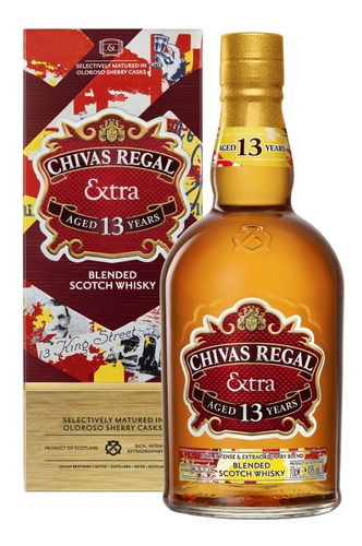 Imagen 1 de 10 de Whisky Chivas Regal Extra 13 Años 700ml. Con Estuche