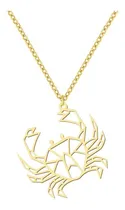 Comprar Collar Animal Cangrejo Joya Plata Enchapada Oro 18k 