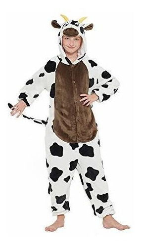 Vaca Onesie Niños Traje Para Niñas Peluche Animal Una...