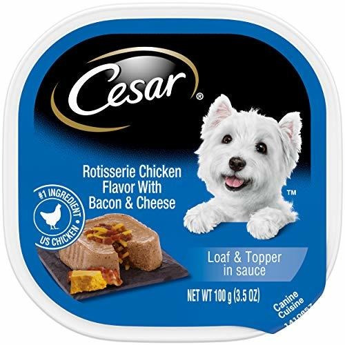 Cesar Suave Wet Dog Food Pan Y Topper En Salsa Sabor Pollo A