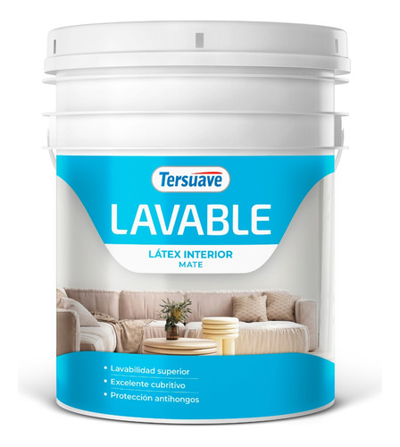 Tersuave Latex Lavable Interior 10 Lt Premium