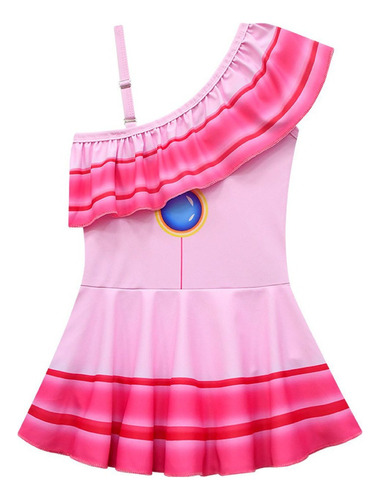 Traje Baño Princesa Peach Super Marios Bros Niña