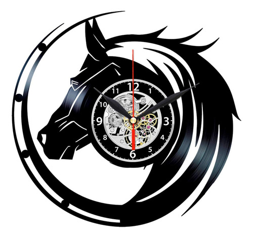 Queen Clocks Reloj De Pared De Vinilo Para Caballos, Deco