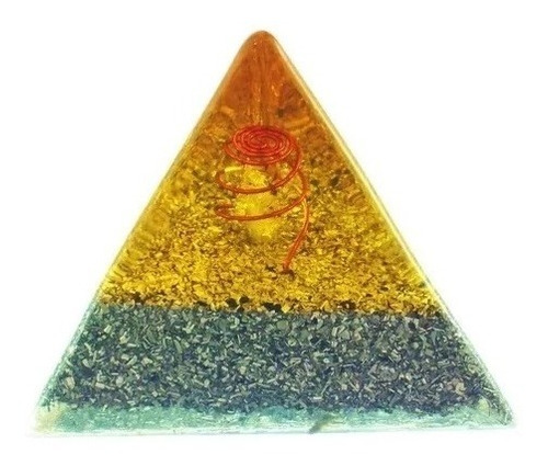 Orgonite Orgon Pirámide Tetraédrica Cristal Colores Orginita