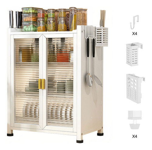 Especieros Para Cocina 3 Niveles Gabinete Para Cubiertos Blanco