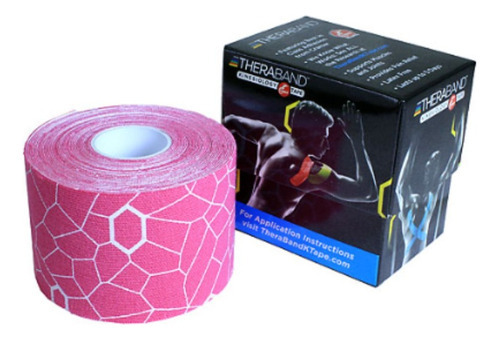 Kinesiology Tape Bandagem Marca Theraband Pink/rosa Cor Rosa