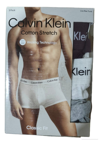 Calvin Klein Low Rise Trunks Hombre X 3 - Boxer