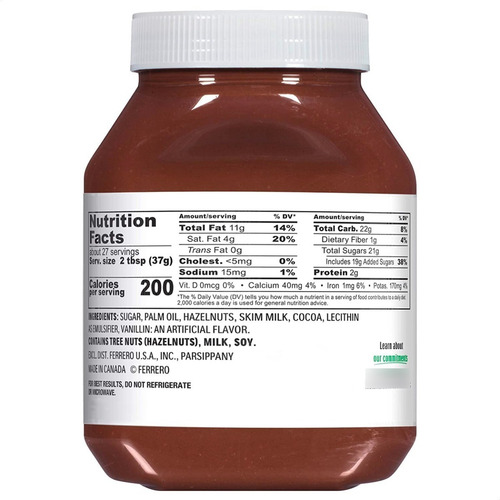Nutella pasta de avellana 350g