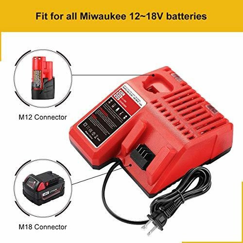 For Milwaukee Bateria Charger 5 Multiple Voltage Xc Lithium