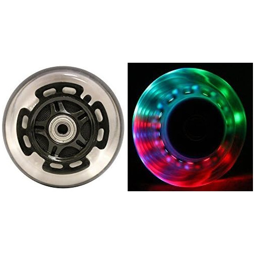 Ruedas Led Scooter Rodamientos Abec 9 Scooter Razor, Pa...