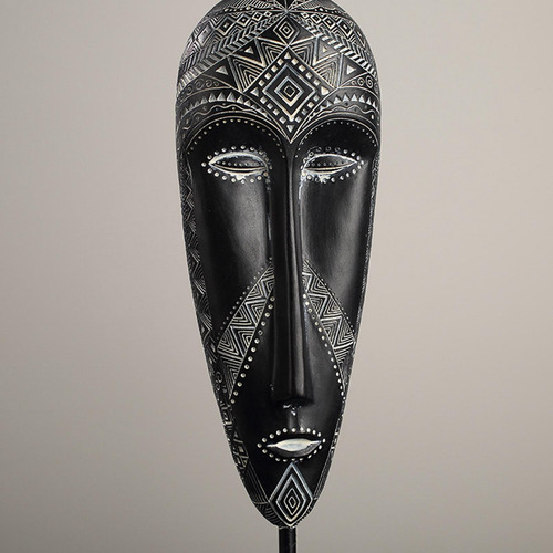 Escultura De Máscara Africana Máscara Tribal Tradicional 12