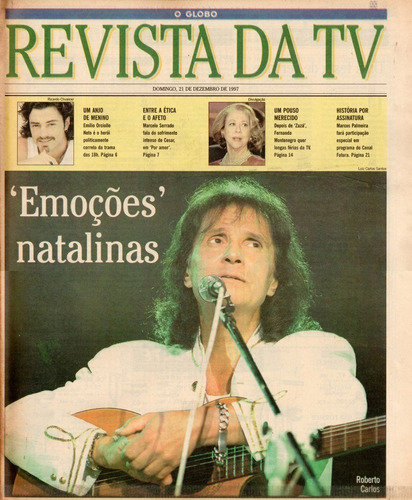 Revista Tv 1997 Roberto Carlos Emilio Orciollo Netto Xuxa